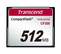 Transcend CF300 Industrial - carte mémoire flash - 512 Mo - CompactFlash