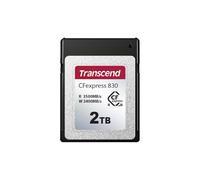 Transcend CFE830 2To CFexpress4.0 Carte mémoire Type B pour Capture vidéo 4K/8K Vitesse de Transfert Ultra Rapide de 3500 Mo/s -TS2TCFE830