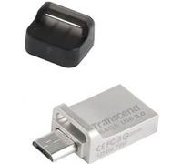 Transcend Clé USB JetFlash 890 TS32GJF890S 32 Go USB Type-A/Type-C 3.2 Gen 1 (3.1 Gen 1) Noir/Argent