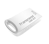 Transcend Clé USB JetFlash 32GB, petite et compacte 3.1 Gen 1 (pour porte-clés), avec emballage Frustration Free, argent - TS32GJF710SPE
