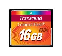 Transcend CF133 Carte mémoire CompactFlash 133 16GB (CF Card) jusqu'à 50/20 MB/s, supporte le mode de transfert Ultra DMA 4 avec mémoire flash MLC NAND idéal pour reflex débutants - TS16GCF133