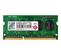 Transcend - DDR3L - module - 4 Go - SO DIMM 204 broches - 1600 MHz / PC3L-12800 - CL11 - 1.35 V - mémoire sans tampon - non ECC - pour HP ProBook 430 G1, 440 G0, 450 G0, 455 G1, 470 G0, 470 G1;...