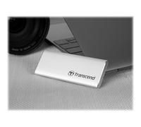 Transcend ESD240C - SSD - 240 Go - externe (portable) - M.2 - USB 3.1 Gen 2 (USB-C connecteur) - argent