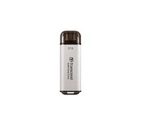 Transcend SSD externe portable ESD300S 2 To USB 3.2 Gen 2x1 (USB-C) Argent