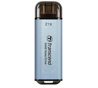 Transcend SSD Portable ESD300C 2TB USB Type-C 10 Gbit/s Compatible PS4/PS5, Bleu - TS2TESD300