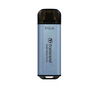 Transcend SSD portable ESD300C 512 Go USB Type-C 10 Gbit/s Compatible PS4/PS5 Bleu