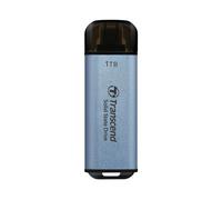 Transcend ESD300C - SSD - 1 To - externe (portable) - USB 3.2 Gen 2x1 (USB-C connecteur) - bleu ciel