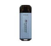 Transcend ESD300C - SSD - 512 Go - externe (portable) - USB 3.2 Gen 2x1 (USB-C connecteur) - bleu ciel