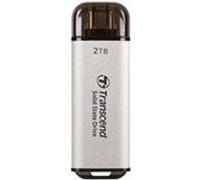 Transcend SSD externe portable ESD300S 2 To USB 3.2 Gen 2x1 (USB-C) Argent