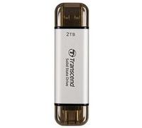 Transcend ESD310 - SSD - 512 Go - externe (portable) - USB 3.2 Gen 2x1 (USB-C connecteur) - argent Argent, Argent G