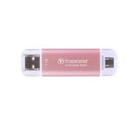 Transcend SSD externe ESD310 TS1TESD310P 1 To 10 Gbit/s Type-A/Type-C Compatible PS4/PS5 Rose