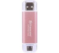 Transcend ESD310P - SSD - 512 Go - externe (portable) - USB 3.2 Gen 2x1 (USB-C connecteur) - rose Rose, Rose G
