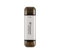 TRANSCEND ESD310S 2To External SSD USB 10Gbps Type C/A Silver