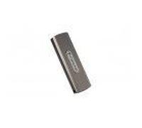 Transcend ESD330C - SSD - chiffré - 512 Go - externe (portable) - USB (USB-C connecteur) - AES 256 bits - brun grisâtre foncé