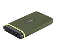 Transcend ESD380C 2 TB Disque dur externe SSD USB-C®, USB-A vert TS2TESD380C
