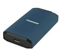 Transcend ESD410C - SSD - chiffré - 2 To - externe (portable) - USB (USB-C connecteur) - AES 256 bits - bleu foncé Bleu, Bleu foncé G