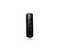 Transcend JetFlash 350 4Go USB 2.0 Type-A Noir - Compatible Windows, macOS, Linux - Dimensions 61.5 x 18.6 x 8.7 mm - Référence TS4GJF350
