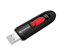 Transcend JetFlash 590 16GB Flash Drive with USB2.0 connector - Black Black 16 G