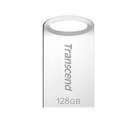 Transcend JetFlash 710S Clé USB 128GB, Petite et compacte 3.1 Gen 1 (pour Porte-clés), Argent - TS128GJF710S