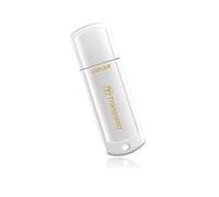 Transcend JetFlash 730 32GB USB 3.2 Gen 1 Type-A Blanc - Compatible Windows/macOS/Linux - Format Casquette - Dimensions 61.5x18.6x8.7mm - Poids 8.5g