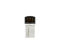 Transcend JetFlash 890 256Go Clé USB Type-A/USB Type-C 3.2 Gen 1 Argent - Dimensions 14.3x28.6x8.6mm, Poids 3g, Certifications BSMI/CE/EAC/FCC