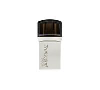 Transcend JetFlash 890 lecteur USB flash 256 Go USB Type-A / USB Type-C 3.2 Gen 1 (3.1 Gen 1) Argent