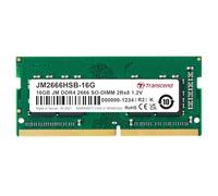 Transcend Module de mémoire JetRam JM2666HSB-16G 16 Go DDR4 2666 MHz