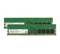 Transcend JetRam 16Go (2 x 8Go) DDR4 3200MHz U-DIMM CL22 RAM pour PC | PC4-25600, 288 broches, sans tampon ni ECC, 1,2 V, mise à niveau de la mémoire pour ordinateur de bureau