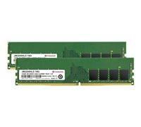 Transcend JetRAM - DDR4 - kit - 32 Go: 2 x 16 Go - DIMM 288 broches - 3200 MHz / PC4-25600 - mémoire sans tampon