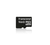 Transcend microSDHC 16GB Classe 10 UHS-I (U1) MLC, Vitesse Lecture 90Mo/s, 15x11x1mm, Température -25°C/85°C, TS16GUSDCU1