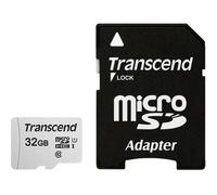 Carte microSDHC Transcend Premium 300S 32 GB Class 10, UHS-I, UHS-Class 1 avec adaptateur SD