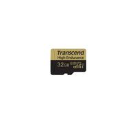 Transcend MicroSDHC 32Go Classe 10 MLC, UHS-I, 95MB/s Lecture, 25MB/s Ecriture, Endurance 10000 cycles, Température -25°C à 85°C, Adaptateur SD inclus