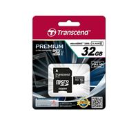 Transcend - microSDHC 32 Go Premium UHS-I 400x (60MB/s) - avec adaptateur
