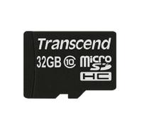 Transcend MicroSDHC 32Go Classe 10 UHS-I, Vitesse Lecture 90Mo/s, Mémoire NAND, Tension 2.7-3.6V, avec Adaptateur SD, TS32GUSDHC10