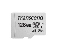 Transcend MicroSDXC 300S 128Go Classe 10 UHS-I U3 V30 A1 - Lecture 95Mo/s, Écriture 40Mo/s, NAND, Résistante aux conditions extrêmes