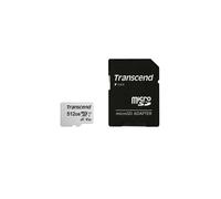 Transcend 300S - Carte mémoire flash (adaptateur inclus(e)) - 512 Go - A1 / Video Class V30 / UHS-I U3 / Class10 - microSDXC
