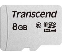Transcend Carte mémoire microSDHC 300S 8GB Classe 10 avec jusqu'à 95/45 MB/s (pour smartphones, appareils photo numériques et consoles Nintendo Switch) sans adaptateur SD - TS8GUSD300S