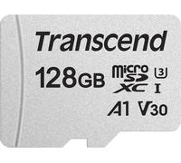 Transcend 300S (microSD, 128 Go, U3, UHS-I), Carte mémoire, Argent