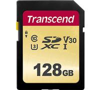 Transcend Premium 500S Carte SDXC 128 GB Class 10, UHS-I, UHS-Class 3, v30 Video Speed Class
