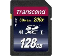 Transcend Premium - Carte mémoire flash - 128 Go - Class 10 - SDXC
