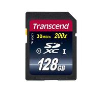 Transcend Premium - Carte mémoire flash - 128 Go - Class 10 - SDXC