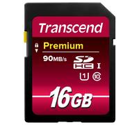 TRANSCEND Premium - Carte mémoire flash - 16 Go - UHS Class 1 / Class10 - 400x - SDHC UHS-I
