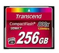 Transcend Premium - Carte mémoire flash - 256 Go - 800x - CompactFlash G