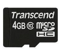 Transcend Carte Mémoire microSDXC 4 Go Classe 10 (Premium) TS4GUSDC10