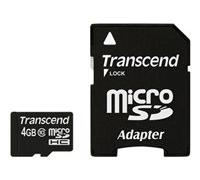 Transcend Premium - carte mémoire flash - 4 Go - micro SDHC