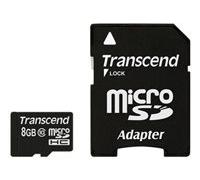 Transcend Premium - carte mémoire flash - 8 Go - micro SDHC