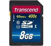 Transcend Premium - Carte mémoire flash - 8 Go - UHS Class 1 / Class10 - 400x - SDHC UHS-I