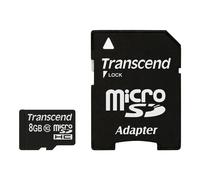 TRANSCEND Premium - Carte mémoire flash (adaptateur microSDHC - SD inclus(e)) - 8 Go - Class 10 - 133x - micro SDHC