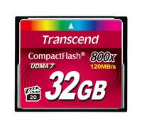 TRANSCEND Premium CompactFlash 32Go Card R120Mo/s VGP 20 MLC