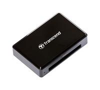 Transcend RDF2 Lecteur de cartes USB 3.1 Gen, idéal pour vidéo haute résolution, transfert d'images brutes et post-production, Noir - TS-RDF2